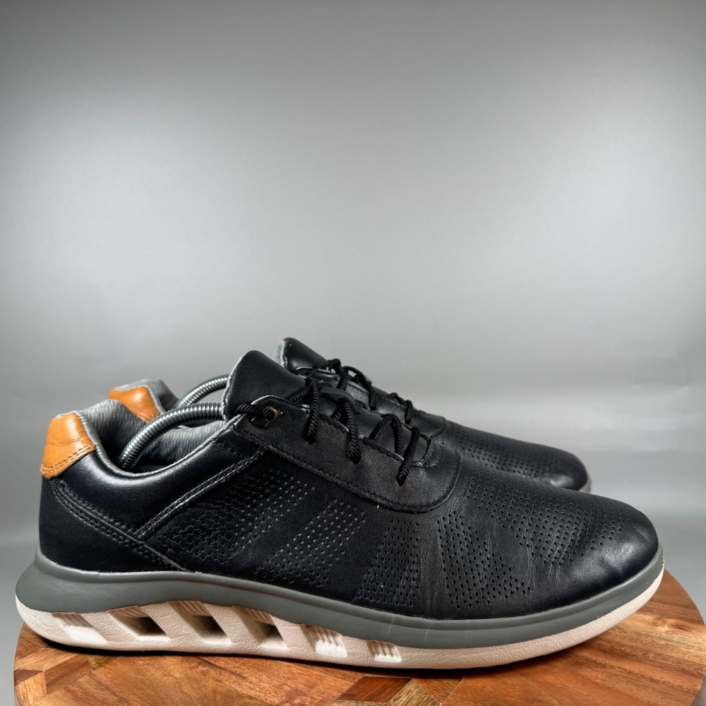 Johnston & Murphy XC4 Smart Degree Black‎ Leather Sneakers Mens 12M